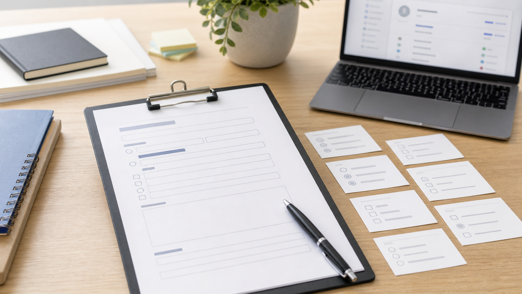 A quote request form template beside a guided DialogMaker quote flow and saved lead summary.